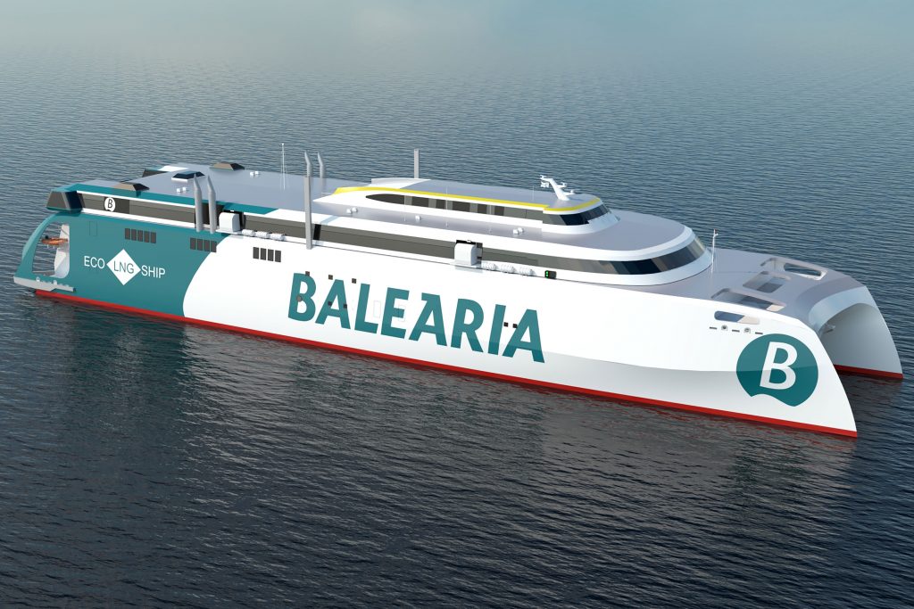 Baleària anuncia o primeiro  fast ferry ro-pax a GNL do mundo